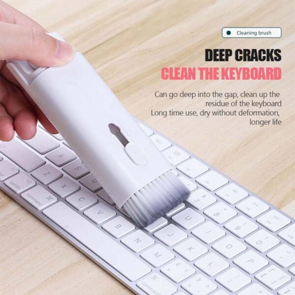 Multifunctional Cell Phone Cleaning Kit, iPhone Cleaning Kit for Charging Port Cleaner Keyboard Cleaning Bluetooth-compatible Headset Cleaning Pen Set Cleaning Tools Cleaner Keycap Puller Kit - Image 2