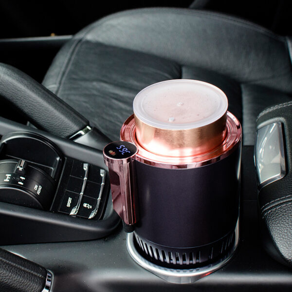 Portable Car Drink Warmer Cooler, Hot & Cold Car Travel Mug, - Image 3