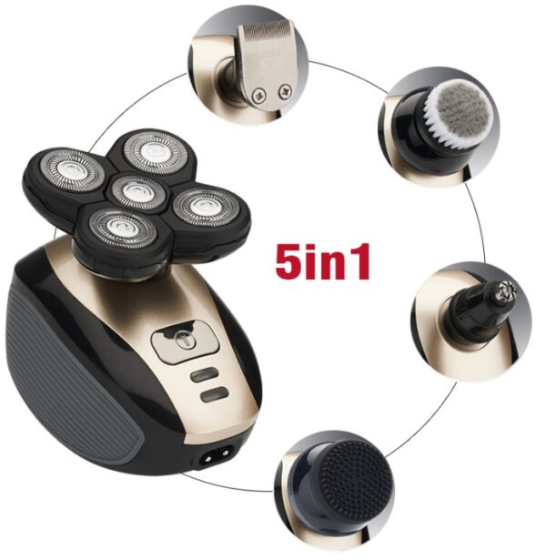 5 In 1 Multifunctional Electric Shaver 5 Blade Razor For Men Shaved Head Rechargeable Shaving Machine Beard Nose Hair Trimmer - Image 5