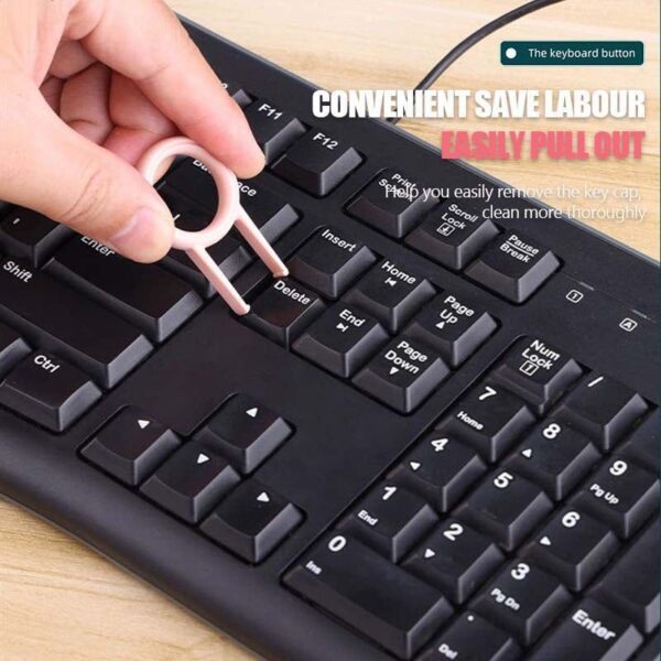 Multifunctional Cell Phone Cleaning Kit, iPhone Cleaning Kit for Charging Port Cleaner Keyboard Cleaning Bluetooth-compatible Headset Cleaning Pen Set Cleaning Tools Cleaner Keycap Puller Kit - Image 5
