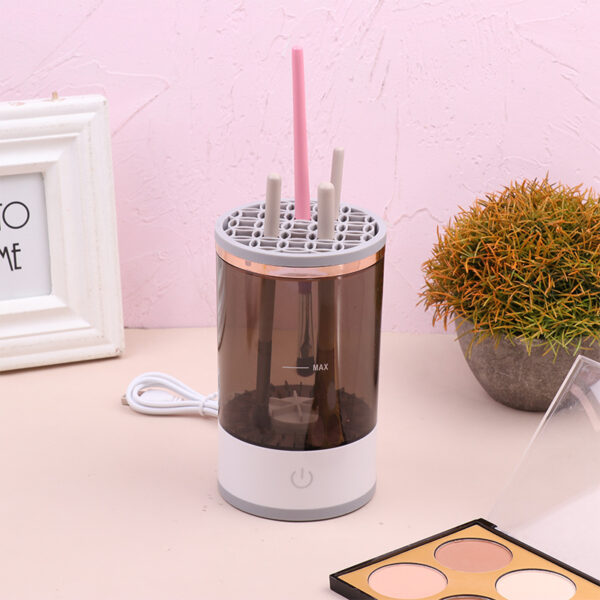 Portable Electric Makeup Brush Cleaner Machine With USB Charging Automatic Cosmetic Brush,Women Eye Shadow Brush Cleaning Tool - Image 8