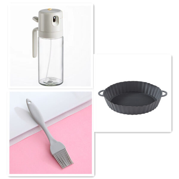 Glass Olive Oil Sprayer for Cooking with Stickers, 2 in 1 Oil Dispenser for Kitchen Gadgets, Food Grade Premium Spray BottleOil Sprayer Bottle BBQ Cooking Oil Dispenser Olive Oil Pourers Sprayer Kitchen Baking Oil Mister Vinegar Bottle - Image 3