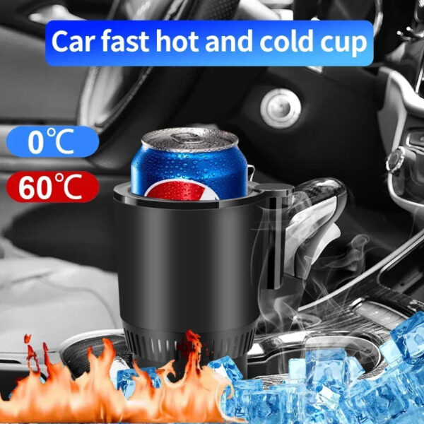 Portable Car Drink Warmer Cooler, Hot & Cold Car Travel Mug,