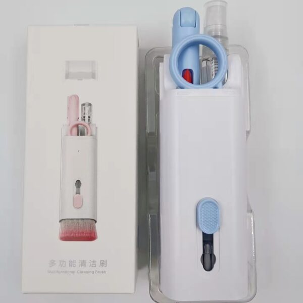 Multifunctional Cell Phone Cleaning Kit, iPhone Cleaning Kit for Charging Port Cleaner Keyboard Cleaning Bluetooth-compatible Headset Cleaning Pen Set Cleaning Tools Cleaner Keycap Puller Kit - Image 6
