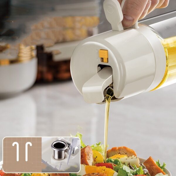 Glass Olive Oil Sprayer for Cooking with Stickers, 2 in 1 Oil Dispenser for Kitchen Gadgets, Food Grade Premium Spray BottleOil Sprayer Bottle BBQ Cooking Oil Dispenser Olive Oil Pourers Sprayer Kitchen Baking Oil Mister Vinegar Bottle - Image 7