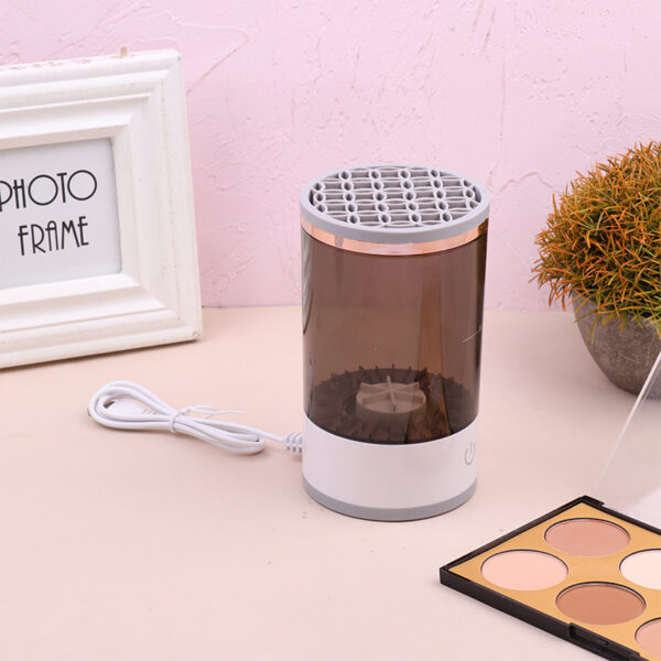 Portable Electric Makeup Brush Cleaner Machine With USB Charging Automatic Cosmetic Brush,Women Eye Shadow Brush Cleaning Tool - Image 2